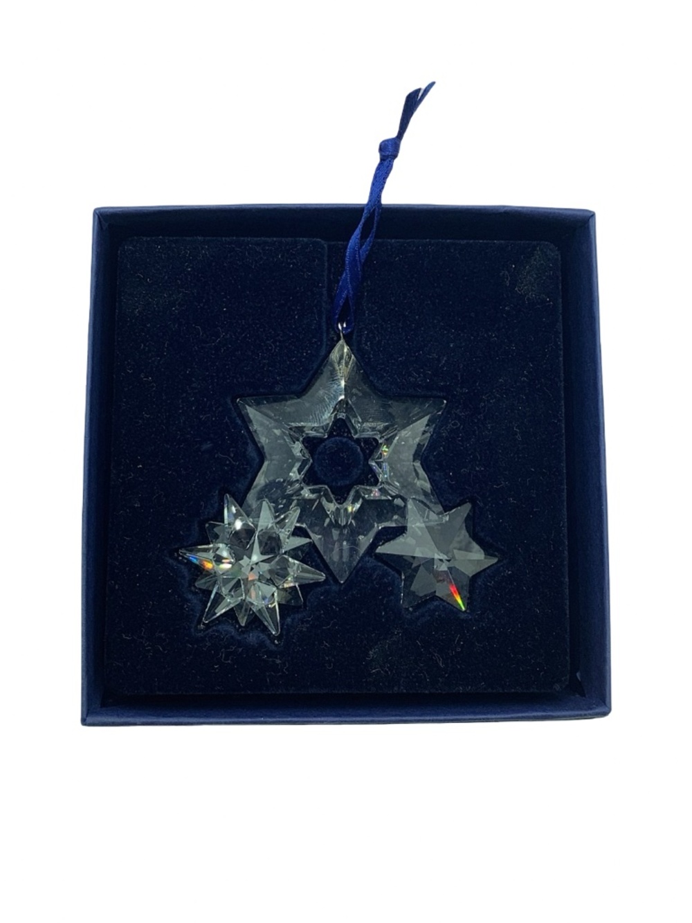 Swarovski Retired Crystal Star Ornament In Box